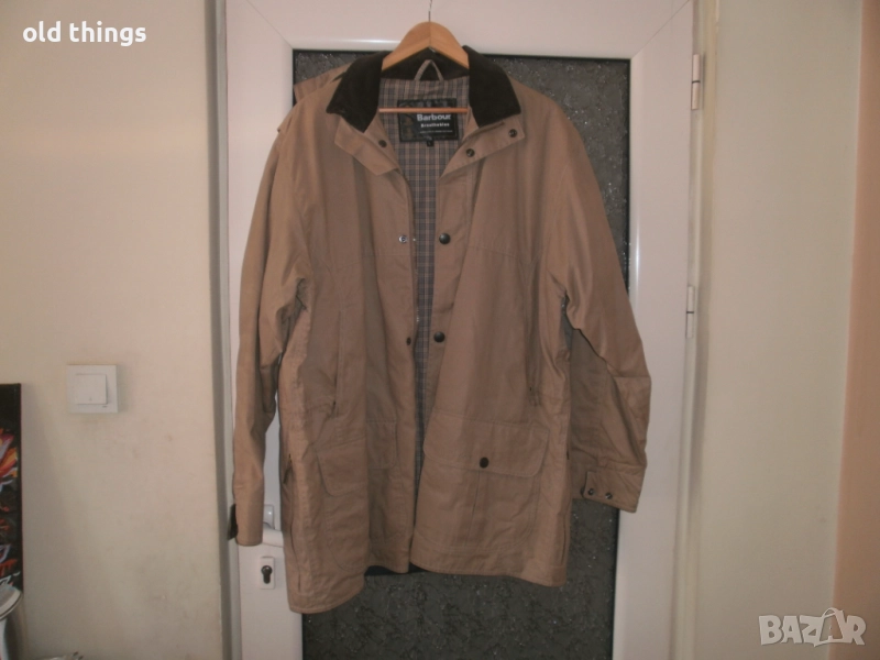 Мъжко яке BARBOUR с качулна,дълго, снимка 1
