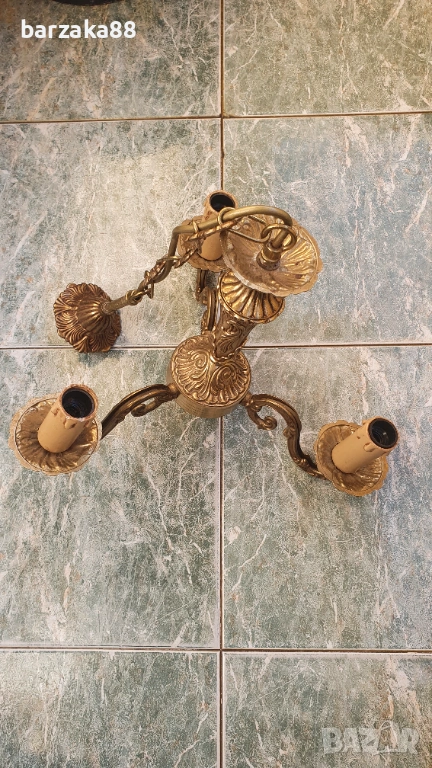 Малък месингов полилей , снимка 1