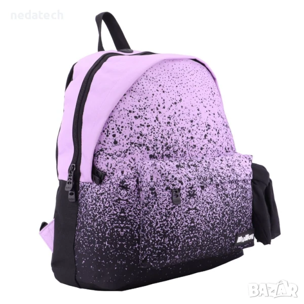 Ученическа раница My Way, Лилав - Черен, 36x15x43 см., снимка 1