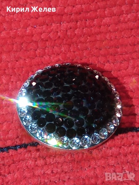 ШАРМАНТНА ФЕШЪН АРТ КРИСТАЛНА СРЕБЪРНА ОБЕЦА СРЕБРО 925 ДИЗАЙНЕРСКИ МОДЕЛ 40131, снимка 1