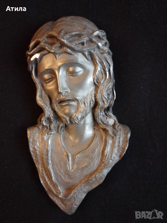 Исус Христос релеф метал, снимка 1