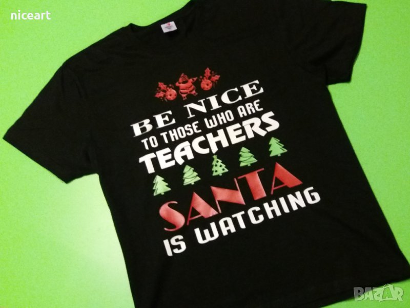 Коледна тениска за учител , снимка 1