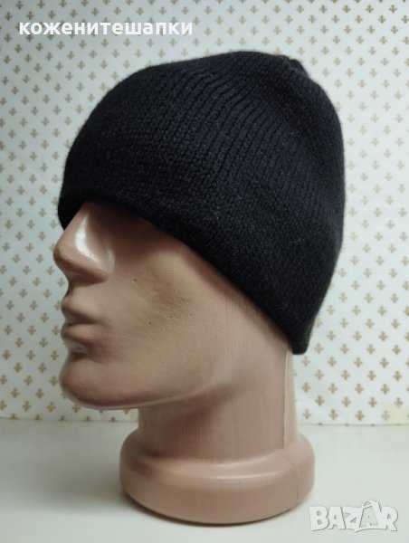 41 Мъжка плетена шапка, черна, снимка 1