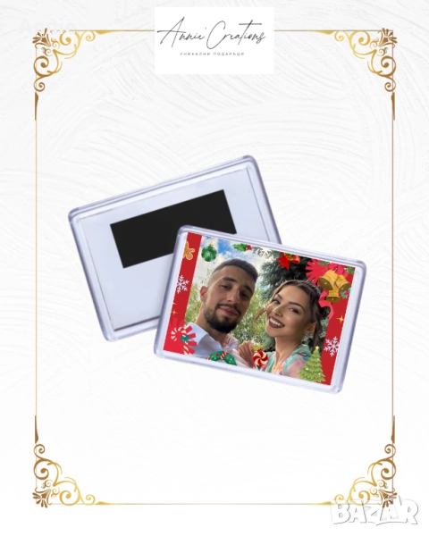 Коледни магнити със снимка, снимка 1