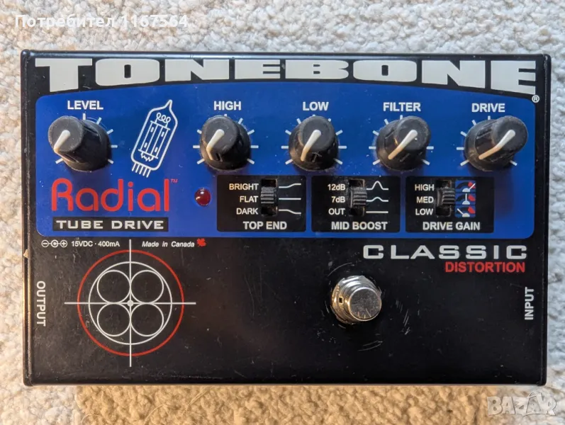 Radial Tonebone Classic Distortion ефект за китара, снимка 1