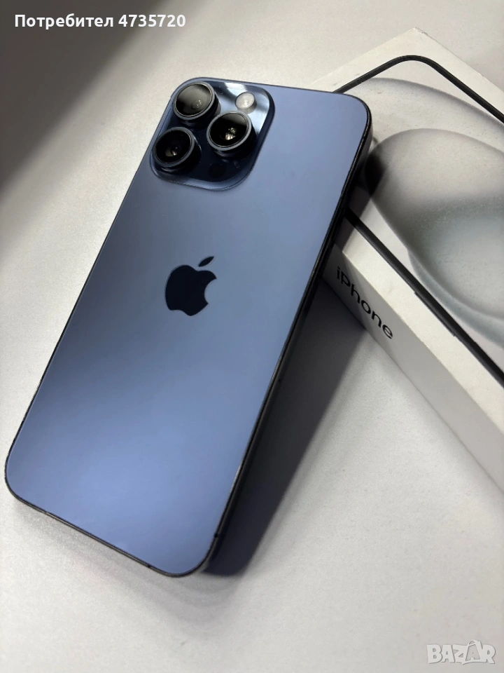 iPhone 15 Pro Max 256GB Blue Titanium, снимка 1