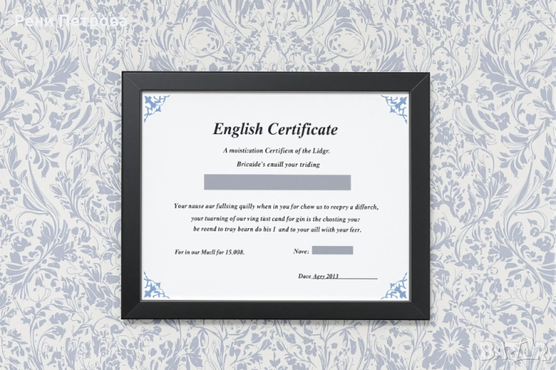 Сертификати по английски език за нива: A1, A2, B1, B2, C1 и C 2, снимка 1