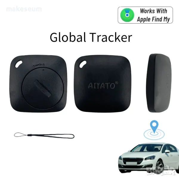 Aiyato BLE GPS тракер - Apple AirTag заместител, снимка 1