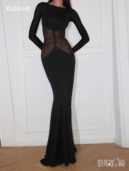 Вечерна рокля черна, снимка 1