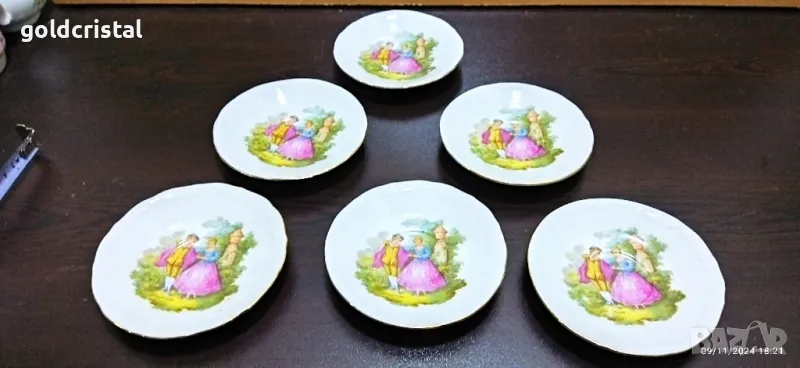 Стар български порцелан Изида чинийки, снимка 1