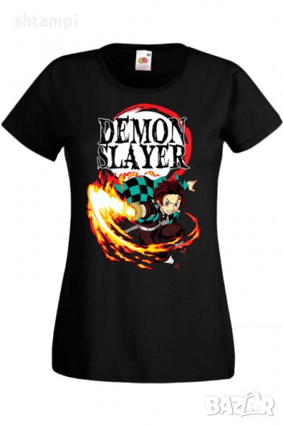 Дамска тениска Аниме Манга Demon Slayer Tanjiro Kamado 01,Анимация,игра,Празник,Повод., снимка 1