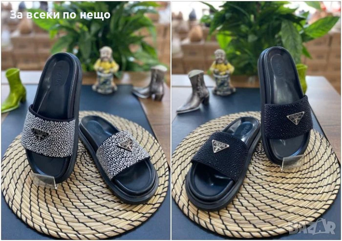 Prada Дамски Чехли Прада - 2 Налични Цвята Код E605, снимка 1