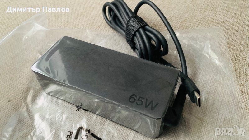 65W Usb C зарядно за лаптоп, снимка 1