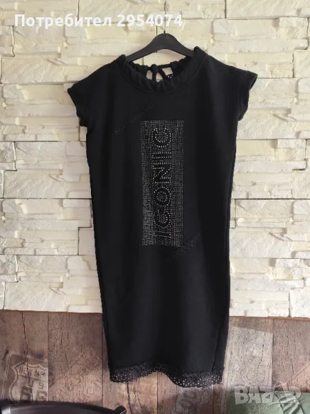 дамска черна рокля луци/lucy ML-39лв, снимка 1