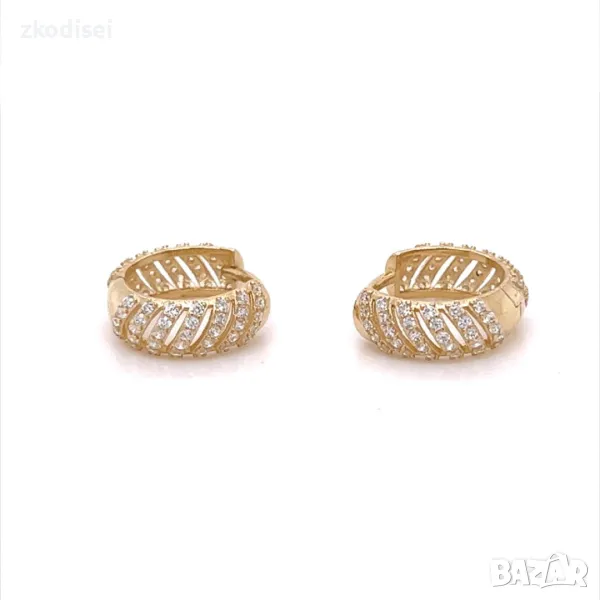 Златни обеци 3,24гр. 14кр. проба:585 модел:26543-6, снимка 1