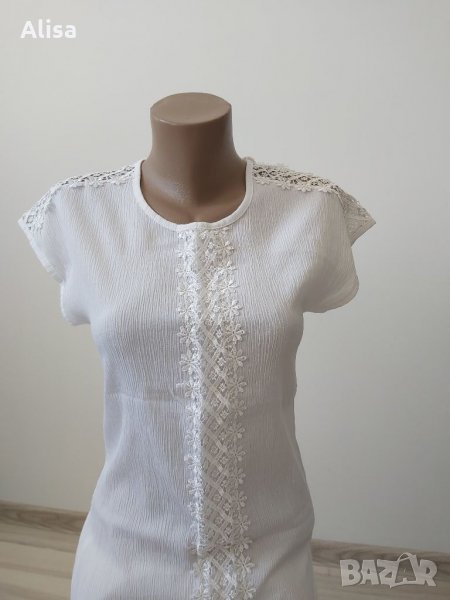 Дамска бяла блуза, снимка 1