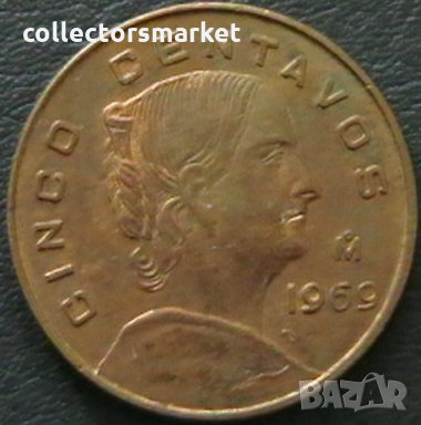5 центаво 1969, Мексико, снимка 1