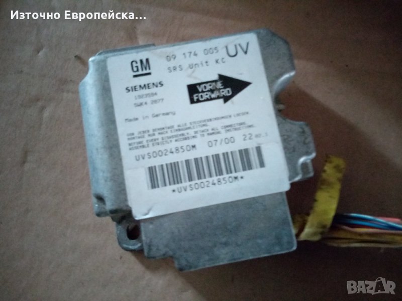 OPEL Zafira 2.0 DIESEL 2000 SRS airbag control  09174005, снимка 1