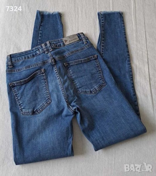 Дамски тъмносини дънки, снимка 1