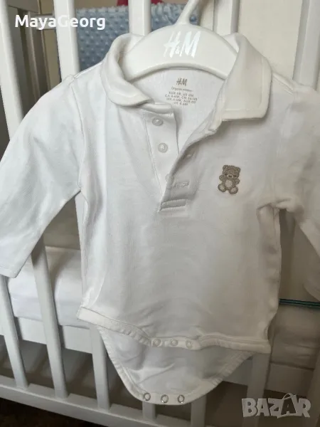 Бебешки комплект H&M 62 размер с терлички, снимка 1