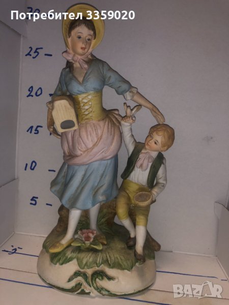 продавам старинна керамична фигура, снимка 1