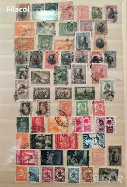 Царство България Лот 60 броя марки 1911 - 1944 година, снимка 1