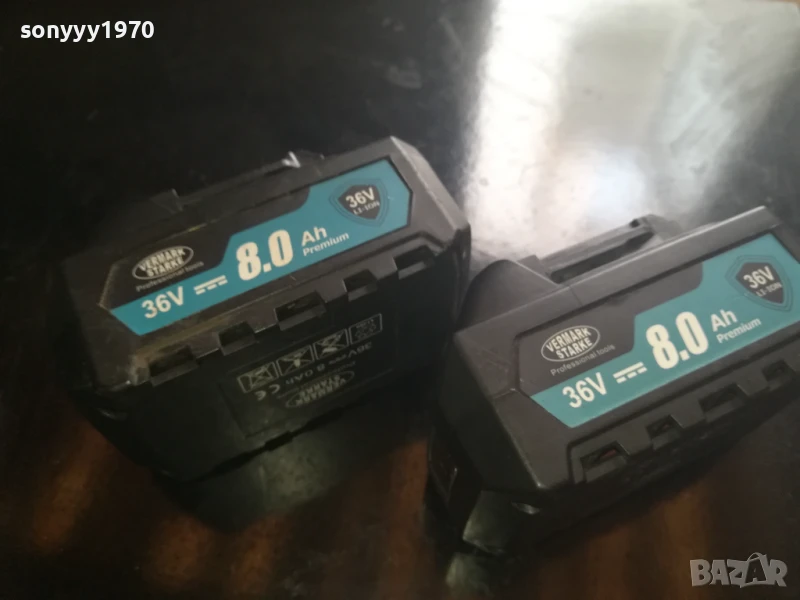 2БР-LI-ION VERMARK STARKE BATTERY PACK 36V/8Ah 2807251700, снимка 1