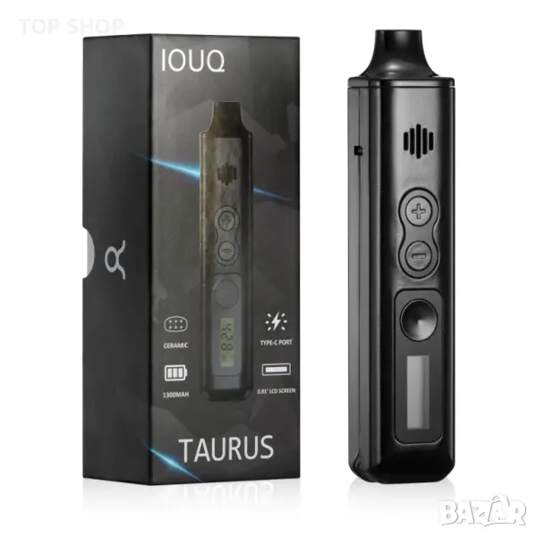 Изпарител Cannabis IOUQ Tarurs Kit Vape Керамична нагревателна камера Ел цигара за билки, снимка 1