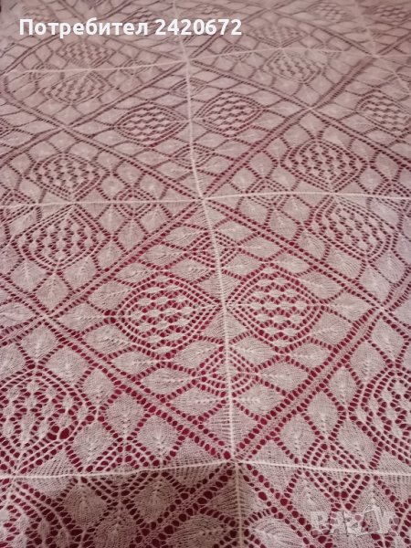 ръчно  плетена  покривка, снимка 1