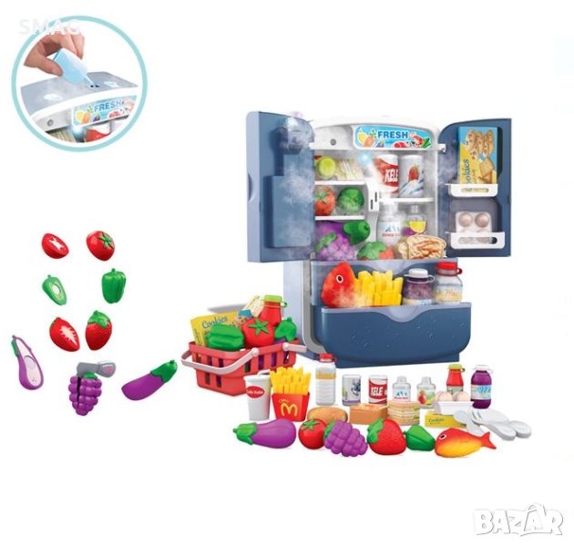 Детски хладилник със светлина, звук и аксесоари, снимка 1