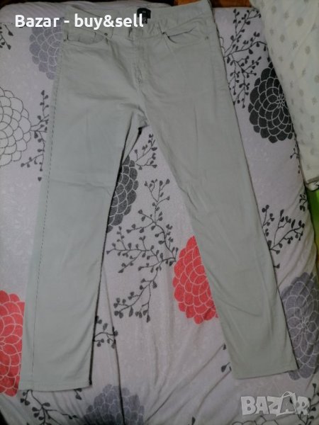 Чисто нови сиво-бели панталони H&M SLIM FIT, размер 32/32, снимка 1