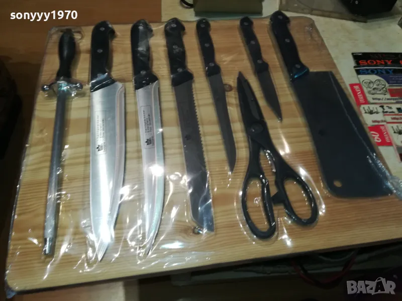 КОМПЛЕКТ НОЖОВЕ С ДЪСКА САТЪР МАСАТ ОТ ГЕРМАНИЯ 2705251118, снимка 1