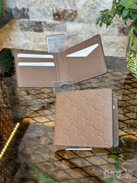 портмонета от естествена кожа louis vuitton  gucci , снимка 1