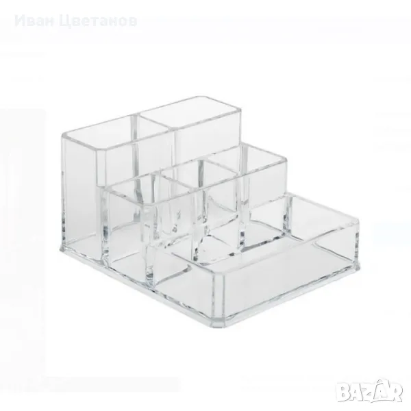 Прозрачен акрилен органайзер за грим – стил и удобство в едно, снимка 1
