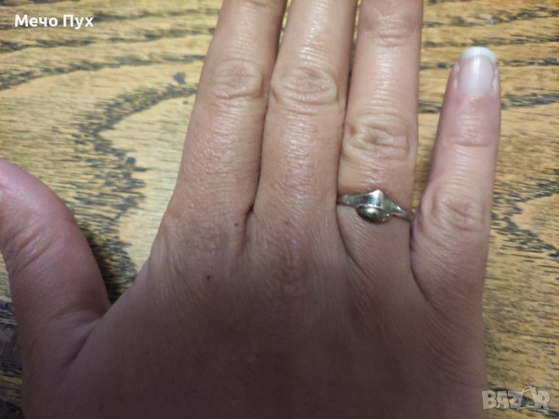 Сребърен пръстен (56), снимка 1