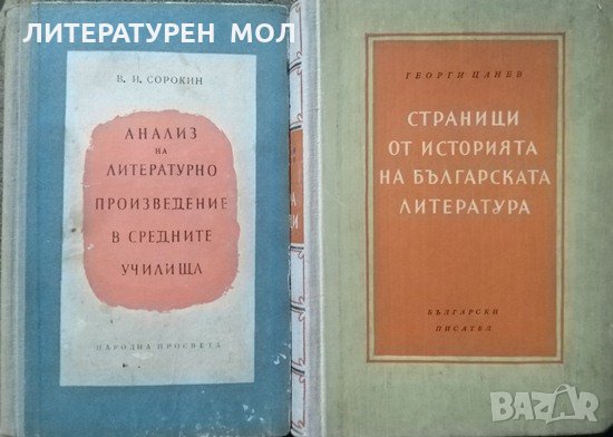 Анализ на литературно произведение в средните училища / Страници от историята на българската литерат, снимка 1