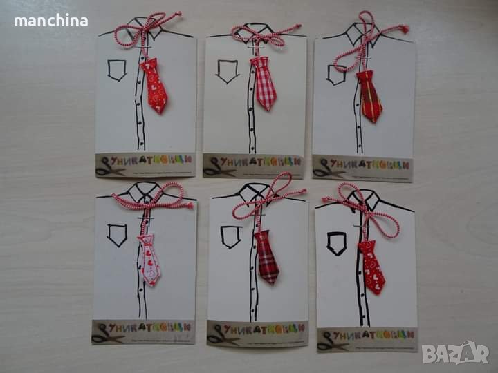 Мъжка мартеница "Вратовръзка", снимка 1