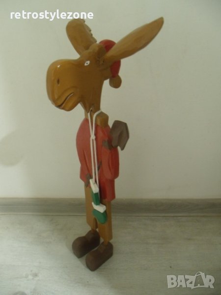 № 6430 стара дървена фигура   - височина 57 см , снимка 1