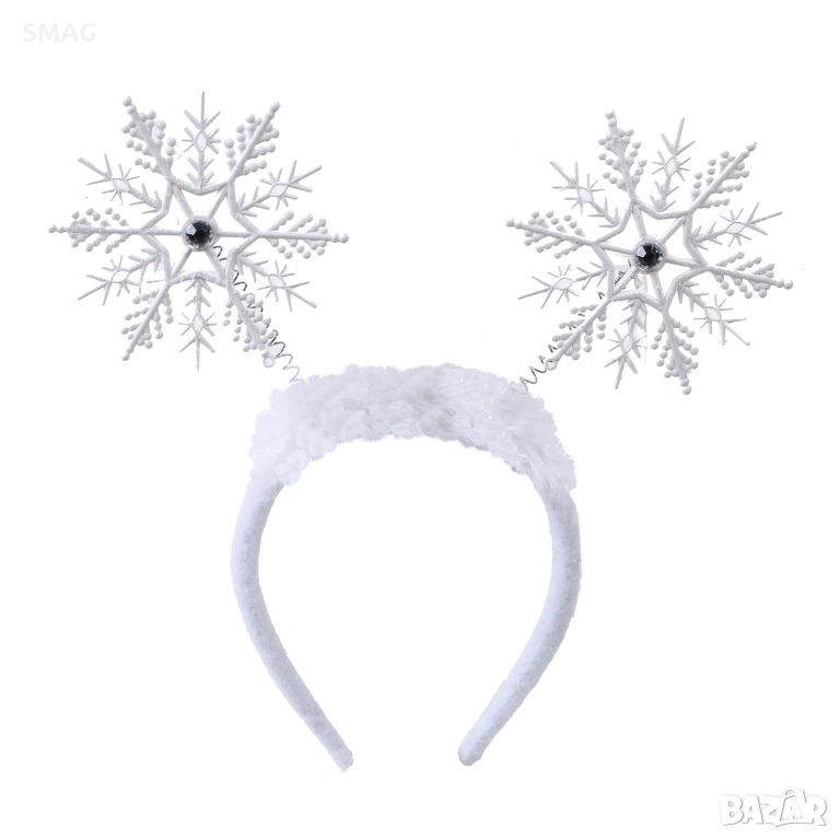 Коледна диадема със снежинки_1131934, снимка 1
