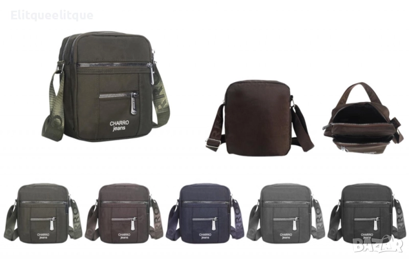 Мъжка чанта през рамо, CHARRO Jeans, компактност и стил в едно, снимка 1