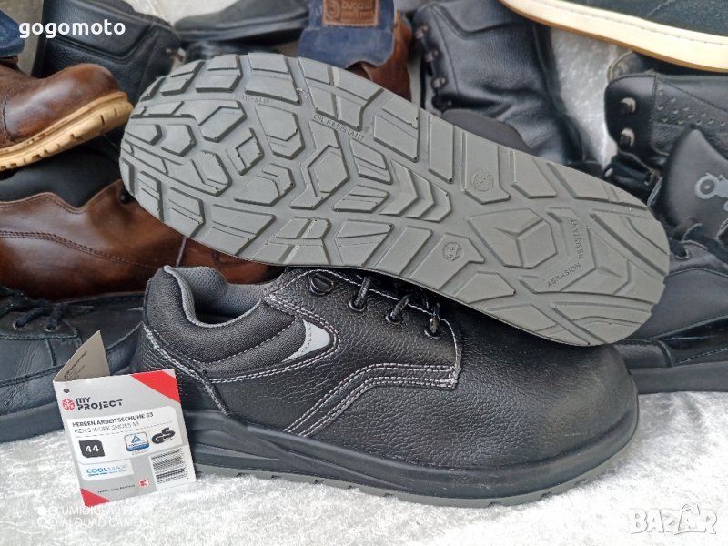 НОВИ ВОДОУСТОЙЧИВИ,професионални НЕМСКИ работни обувки, 43 - 44,SAFETY my PROJEKT® S3,естествена кож, снимка 1