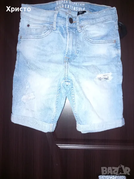 Детски къси дънкиH&M,размер 134см, снимка 1