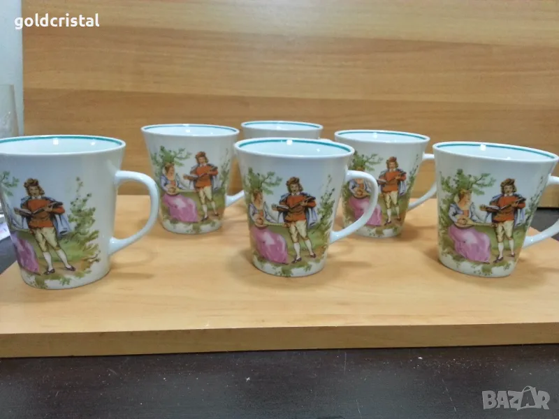 Стар полски порцелан чаши за чай , снимка 1