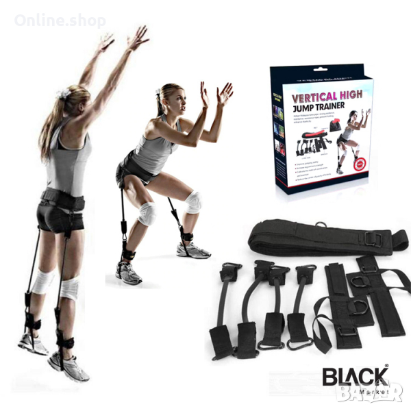 Еластични фитнес ластици за упражнения Vertical High Jump Trainer, снимка 1