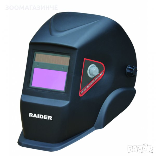 Заваръчен фотосоларен шлем Raider RD-WH02 / DIN 4 , DIN 9-13 плавно регулиране , снимка 1
