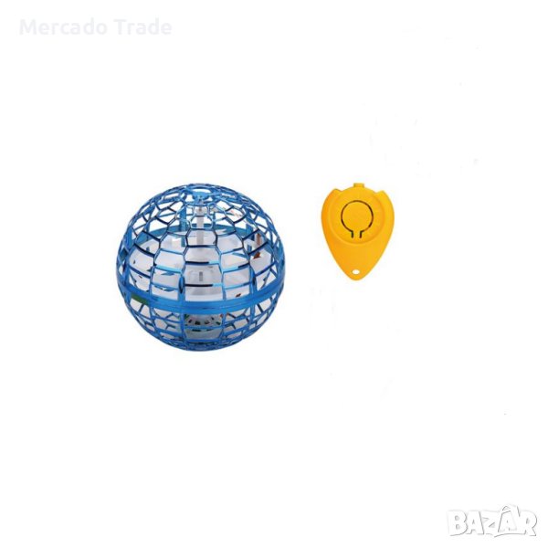 Летяща топка Mercado Trade, Бумеранг, LED светлина, Син, снимка 1