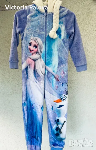 Зимна пижама тип гащеризон DISNEY FROZEN , снимка 1