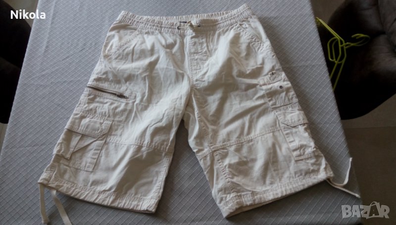 Къси бели мъжки панталони Tex Man, снимка 1