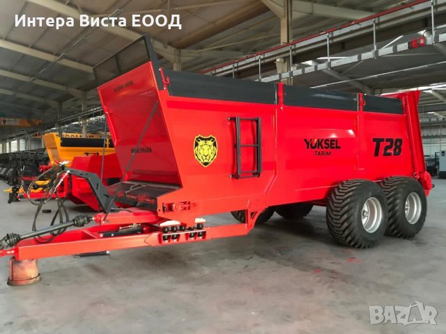 Тороразхвърлящо ремарке 28 т, снимка 2 - Селскостопанска техника - 32288225