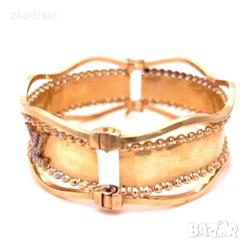 Златна дамска гривна Louis Vuitton 16,95гр. 14кр. проба:585 модел:18930-1, снимка 3 - Гривни - 53349501